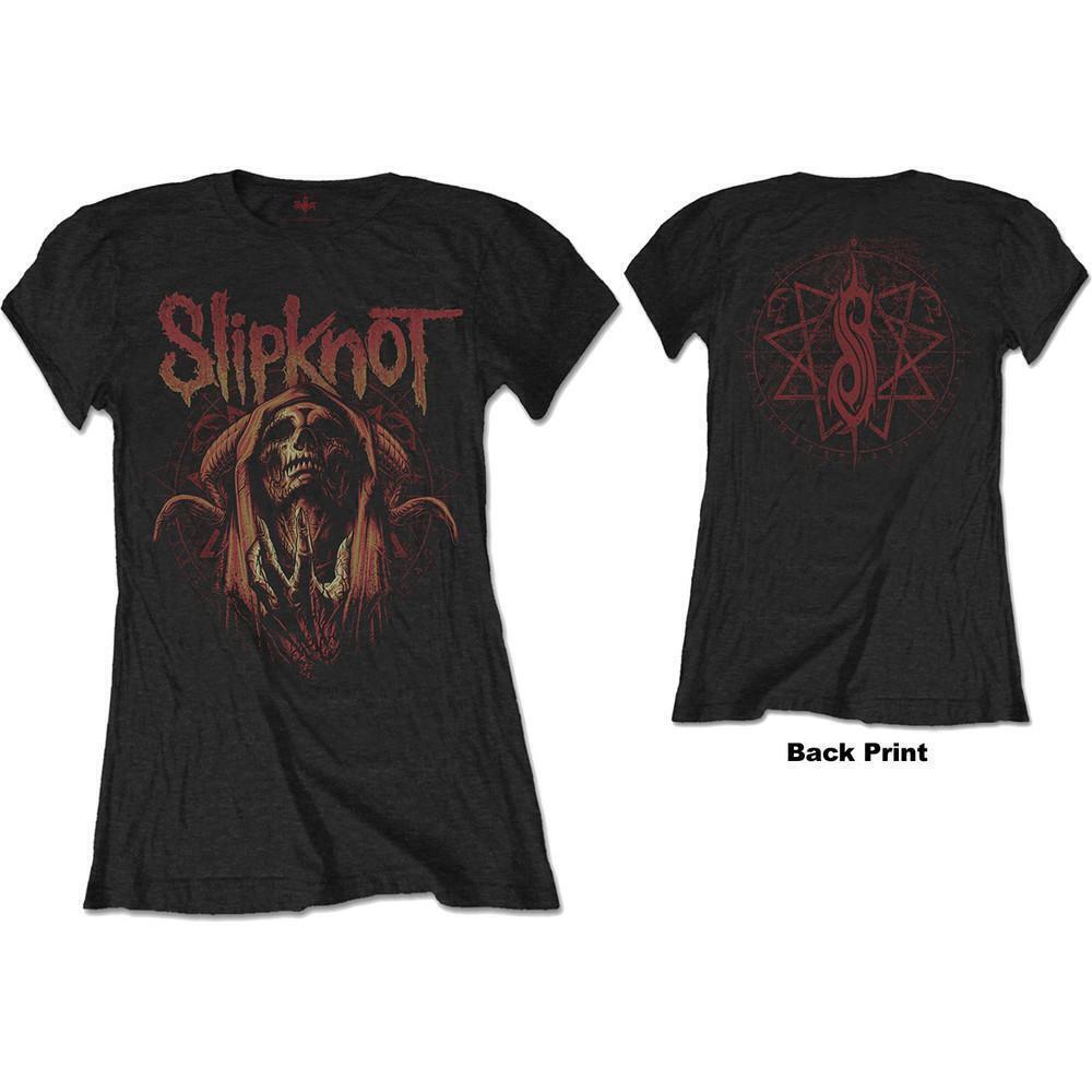 Slipknot Womens T Shirt Evil Witch Back Print 2 Sided